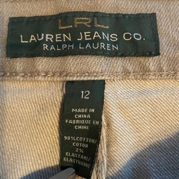 Lauren Ralph Lauren Womens Jeans‎ Size 12 Hi-Rise Straight Leg Baggy Classic - Picture 6 of 7
